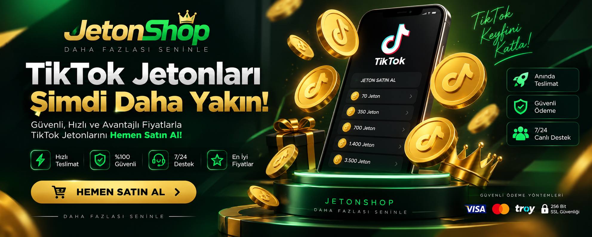 TikTok jeton yükleme adımları - JetonShop